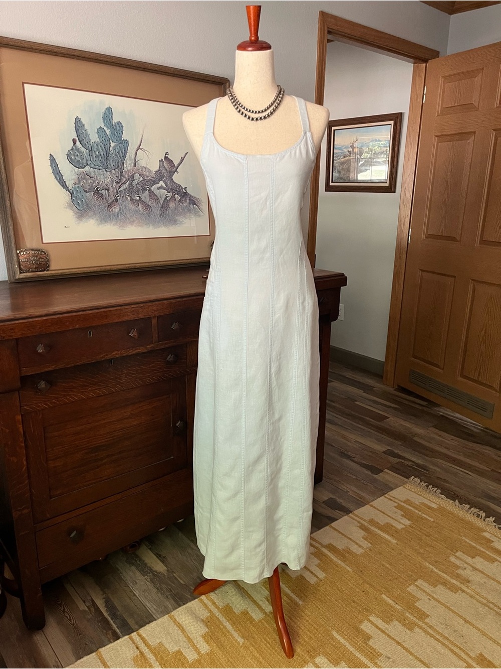 J. Jill 100% Linen maxi A-line dress